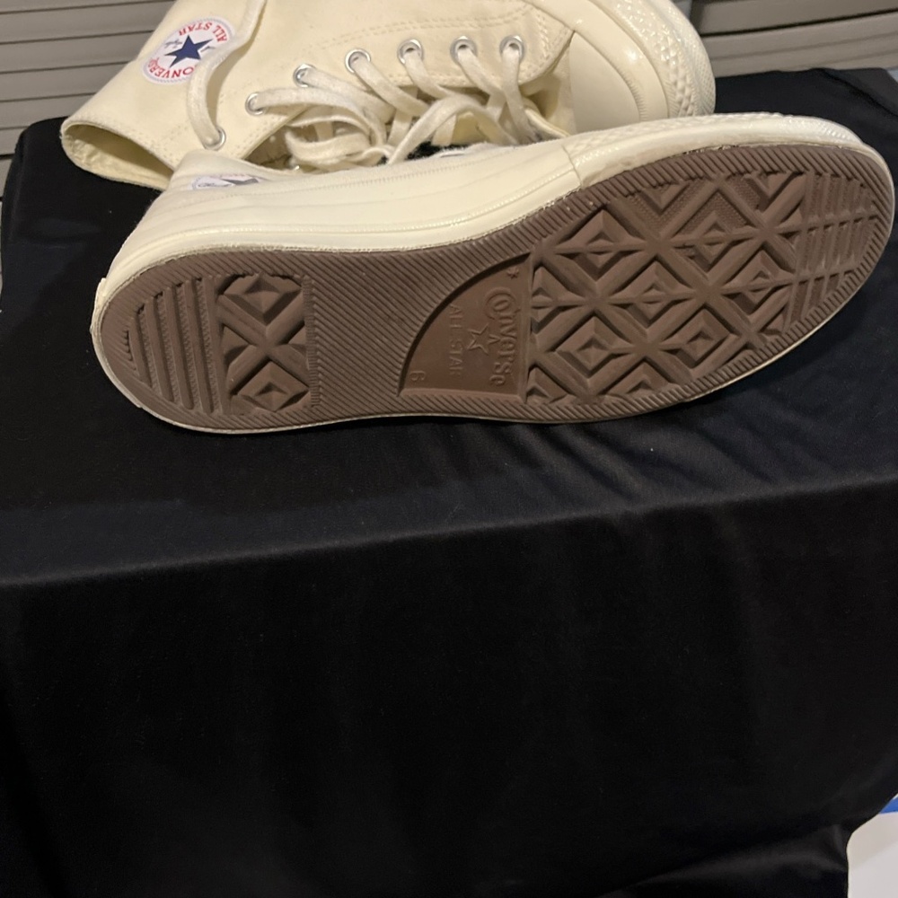 Converse Chuck Taylor Hi x CDG Comme Des Garçons Play White (150205C) Unisex - Picture 11 of 13